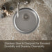 KOHLER Lyric|Undertone 18-1/2" top-/undermount single-bowl bar sink