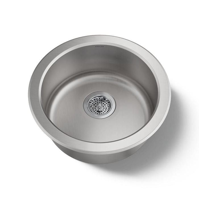 KOHLER Lyric|Undertone 18-1/2" top-/undermount single-bowl bar sink