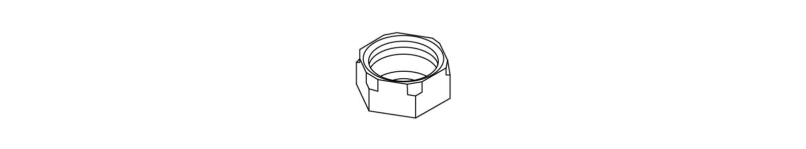 KOHLER K-33424 Nut, Coupling 1/2-14 Npsm