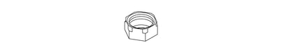 KOHLER K-33424 Nut, Coupling 1/2-14 Npsm