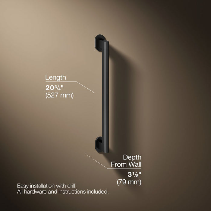 3/4 view of product with dimensions