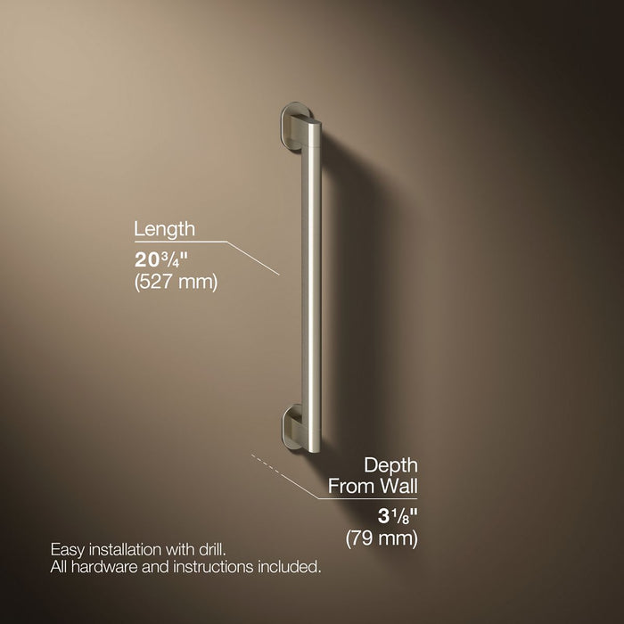 3/4 view of product with dimensions