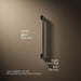 3/4 view of product with dimensions