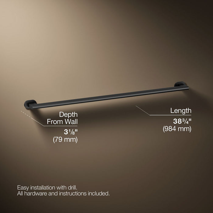 3/4 view of product with dimensions