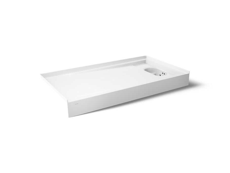 KOHLER K-33474 Anthem EvoCycle 60" x 32" Alcove Shower Base, Right Drain