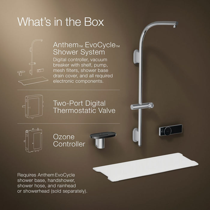 KOHLER K-33482 Anthem EvoCycle Smart shower system