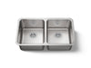 KOHLER K-3350 Undertone 31-1/2" undermount double-bowl kitchen sink