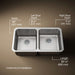 KOHLER Undertone 31-1/2" undermount double-bowl kitchen sink