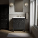 Kohler Hearthaven 30" bathroom vanity cabinet with sink and quartz top