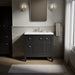 Kohler Hearthaven 36" bathroom vanity cabinet with sink and quartz top