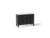 Kohler Hearthaven 48" bathroom vanity cabinet with sink and quartz top