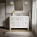 Kohler Hearthaven 48" bathroom vanity cabinet with sink and quartz top