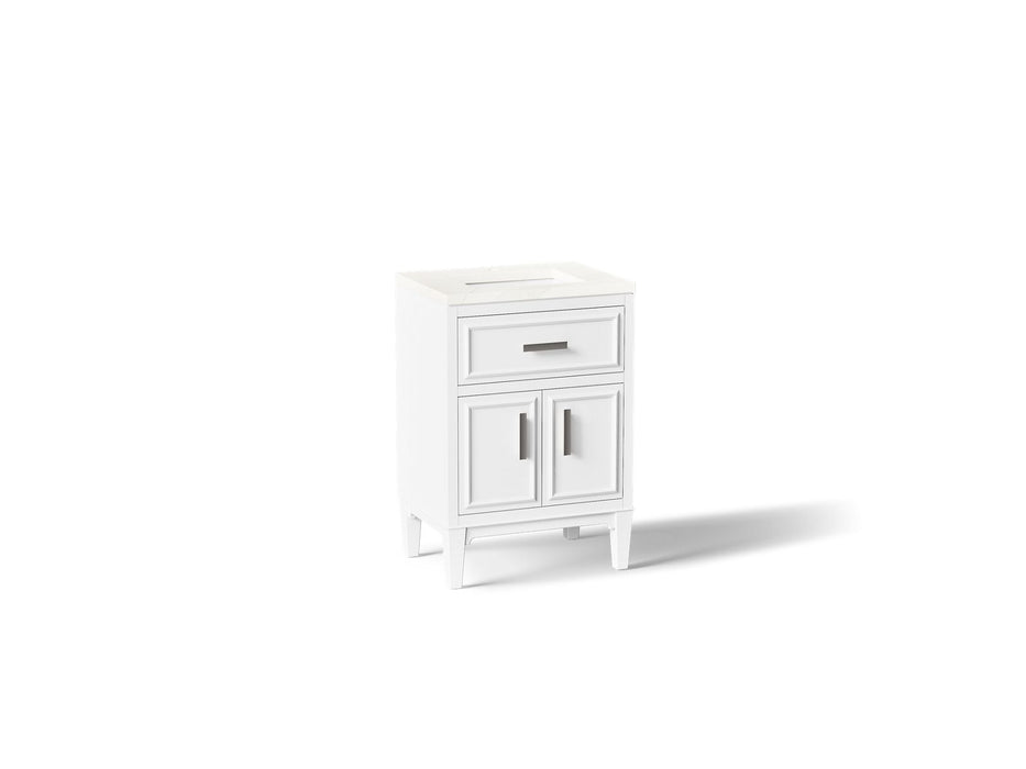 KOHLER K-33543-ASB Southerk 24" bathroom vanity cabinet with sink and quartz top