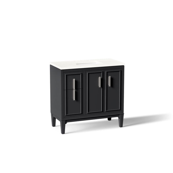 Kohler Southerk 36" bathroom vanity cabinet with sink and quartz top