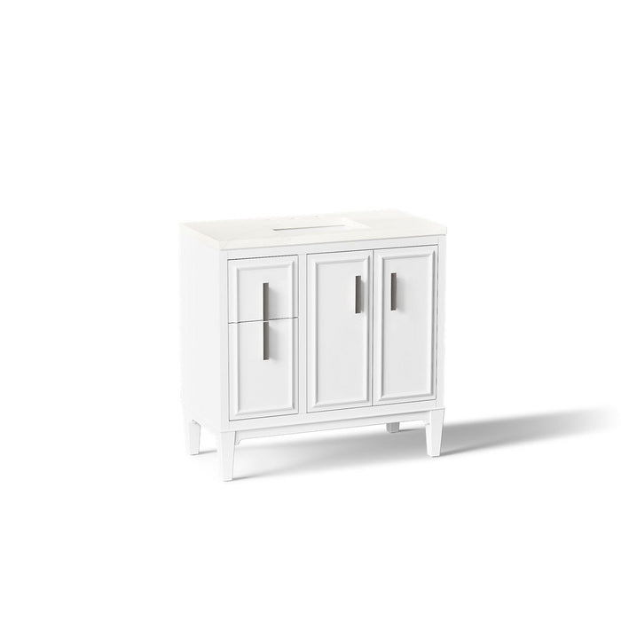 Kohler Southerk 36" bathroom vanity cabinet with sink and quartz top