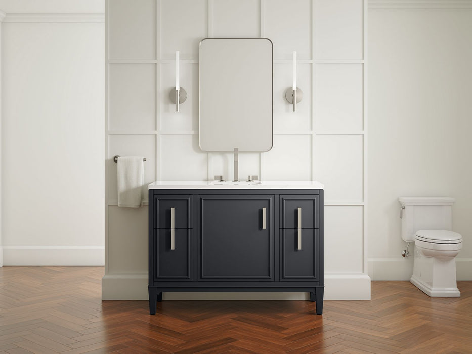 Kohler Southerk 48" bathroom vanity cabinet with sink and quartz top