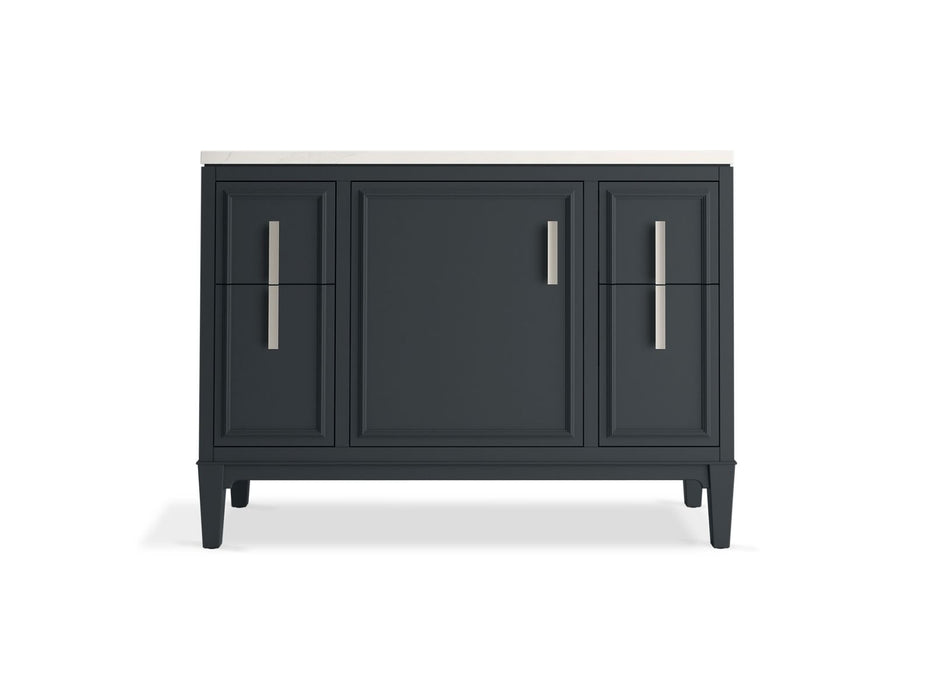 Kohler Southerk 48" bathroom vanity cabinet with sink and quartz top