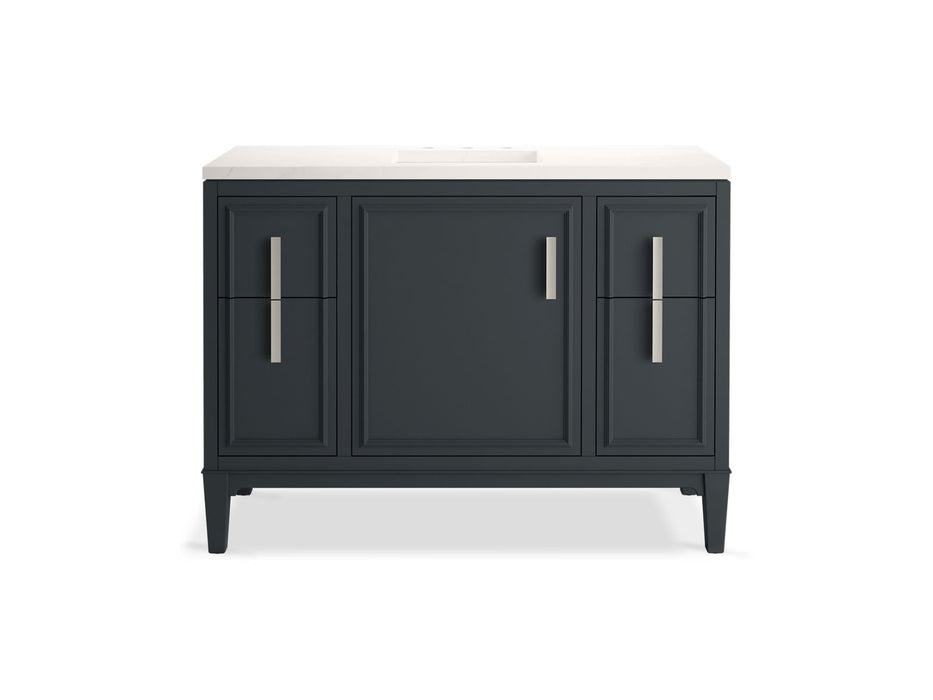 Kohler Southerk 48" bathroom vanity cabinet with sink and quartz top