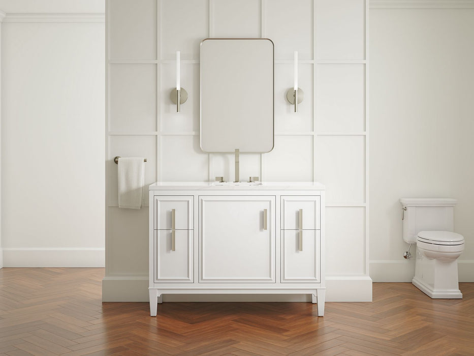 Kohler Southerk 48" bathroom vanity cabinet with sink and quartz top