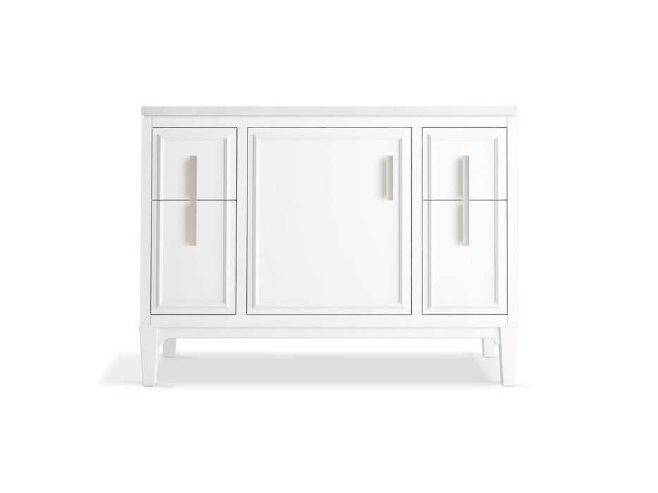 Kohler Southerk 48" bathroom vanity cabinet with sink and quartz top