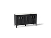 Kohler Southerk 60" bathroom vanity cabinet with sinks and quartz top
