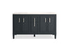 Kohler Southerk 60" bathroom vanity cabinet with sinks and quartz top