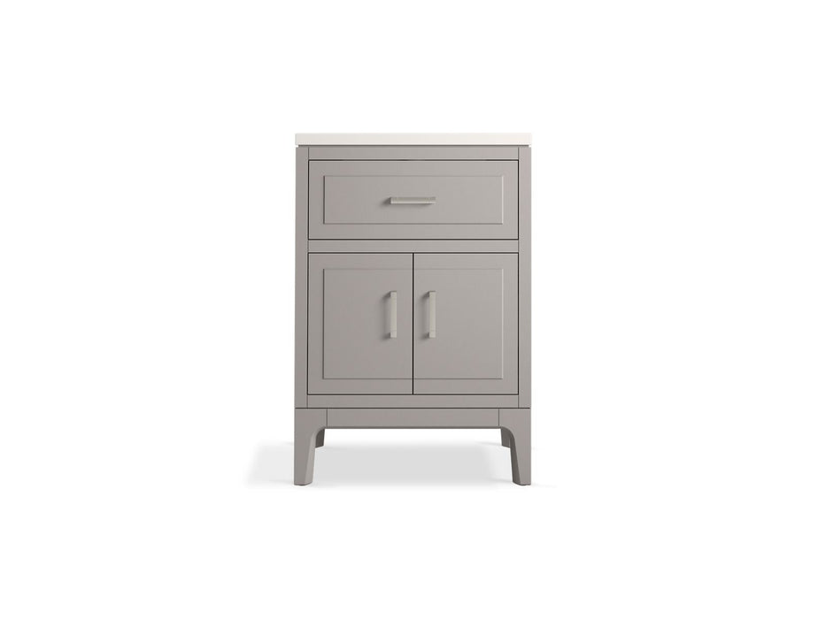 Kohler Seer 24" bathroom vanity cabinet with sink and quartz top