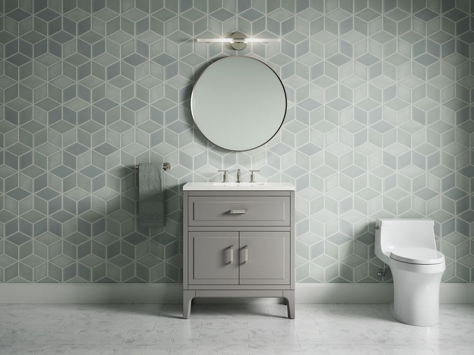 Kohler Seer 30" bathroom vanity cabinet with sink and quartz top