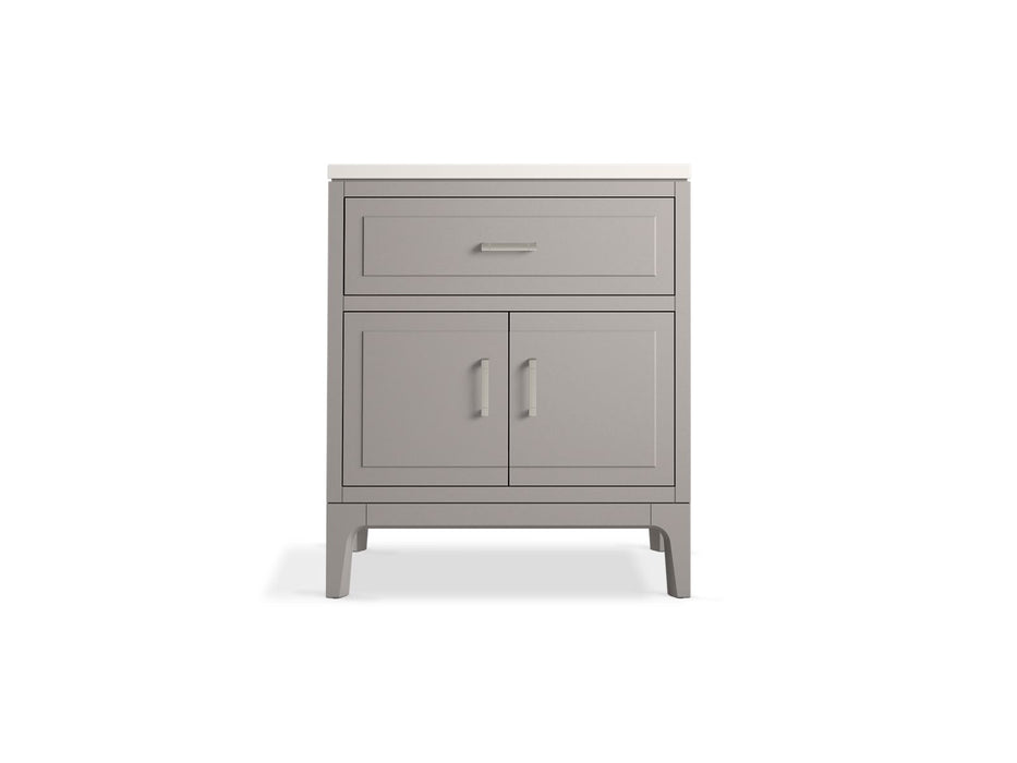 Kohler Seer 30" bathroom vanity cabinet with sink and quartz top