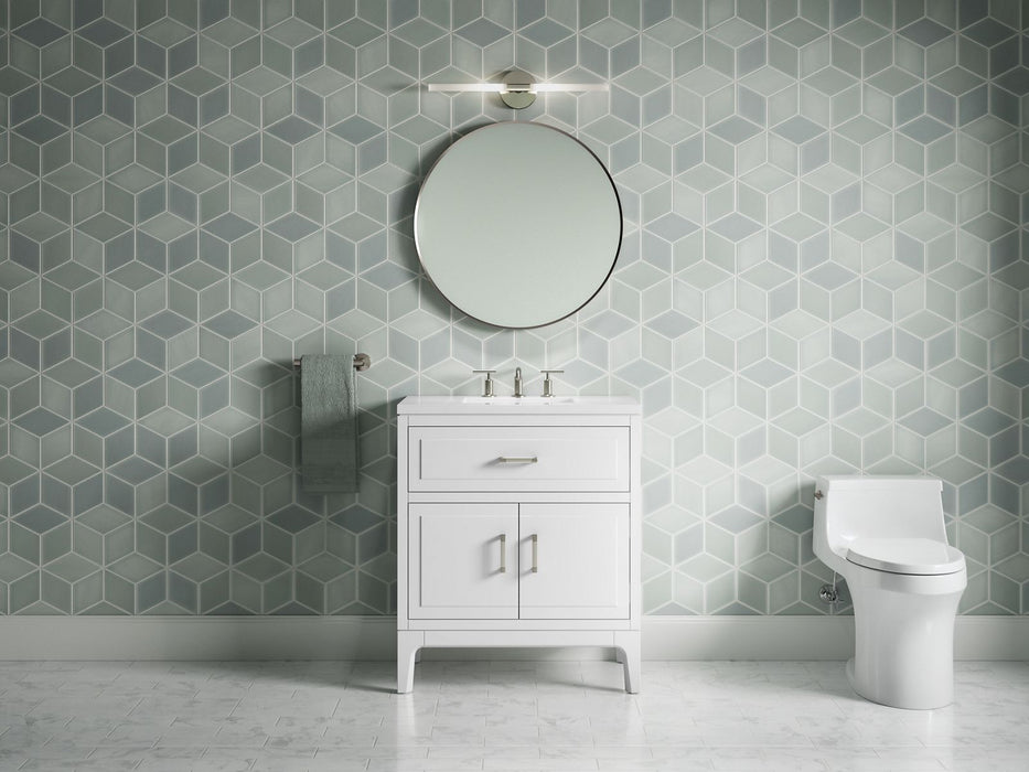 Kohler Seer 30" bathroom vanity cabinet with sink and quartz top