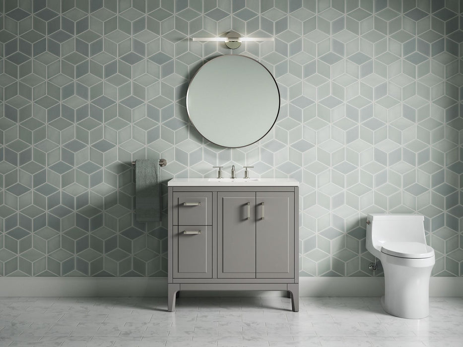 Kohler Seer 36" bathroom vanity cabinet with sink and quartz top