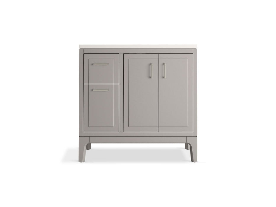 Kohler Seer 36" bathroom vanity cabinet with sink and quartz top