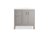 Kohler Seer 36" bathroom vanity cabinet with sink and quartz top