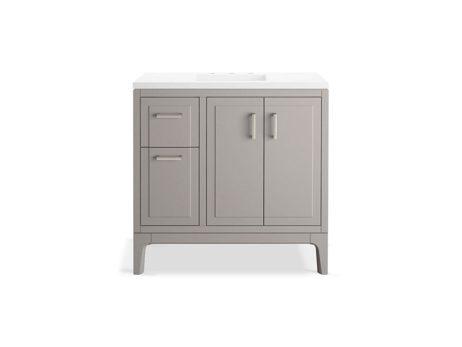 Kohler Seer 36" bathroom vanity cabinet with sink and quartz top