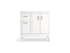 Kohler Seer 36" bathroom vanity cabinet with sink and quartz top