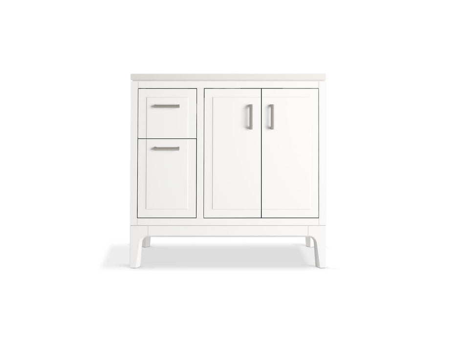 Kohler Seer 36" bathroom vanity cabinet with sink and quartz top