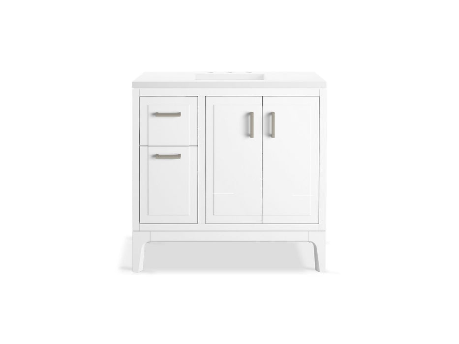 Kohler Seer 36" bathroom vanity cabinet with sink and quartz top