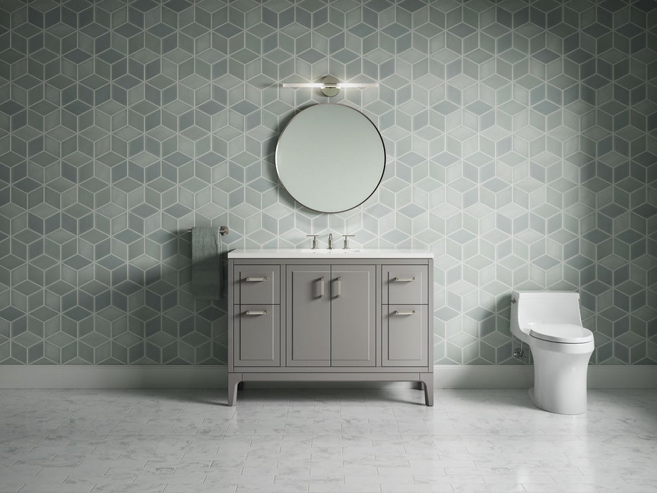 Kohler Seer 48" bathroom vanity cabinet with sink and quartz top