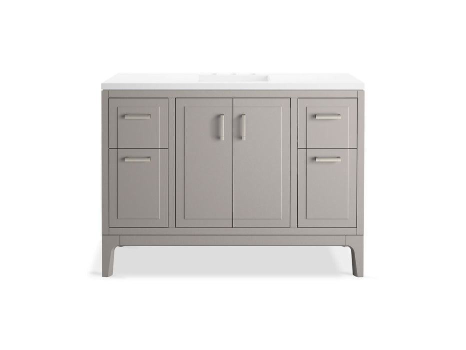 Kohler Seer 48" bathroom vanity cabinet with sink and quartz top