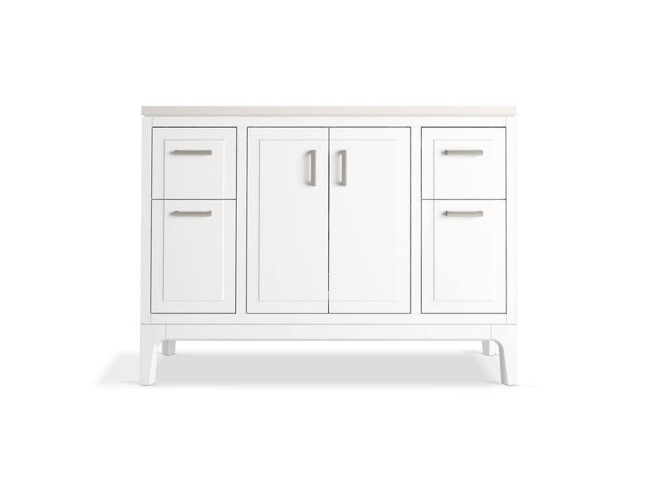 Kohler Seer 48" bathroom vanity cabinet with sink and quartz top