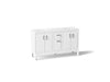 KOHLER K-33555-ASB Seer 60" bathroom vanity cabinet with sinks and quartz top