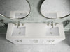 Kohler Seer 60" bathroom vanity cabinet with sinks and quartz top
