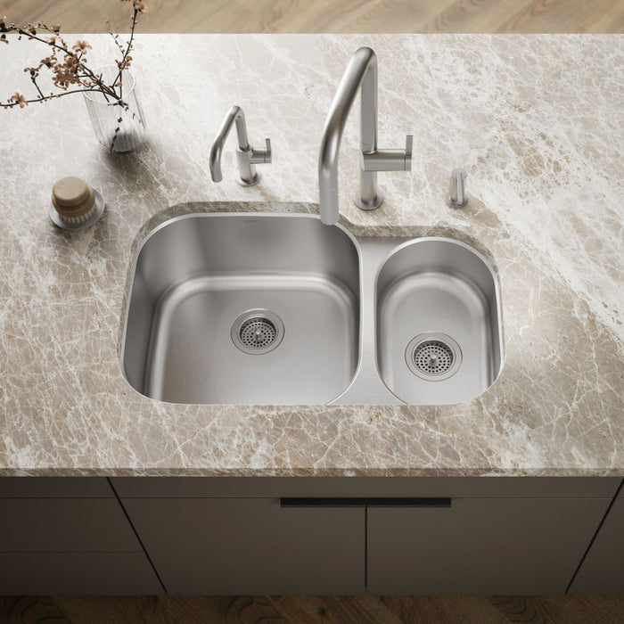 KOHLER K-3355 Undertone 30-3/4" undermount double-bowl kitchen sink