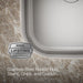 KOHLER Undertone 30-3/4" undermount double-bowl kitchen sink