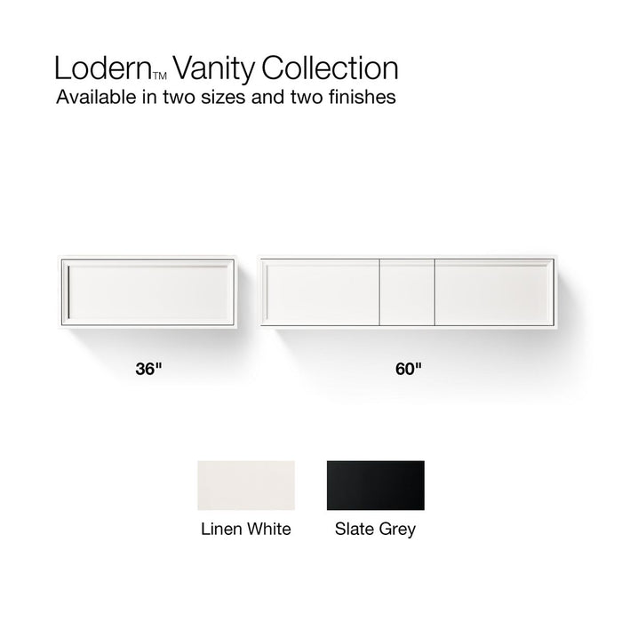 Kohler Lodern 60" wall-hung bathroom vanity cabinet
