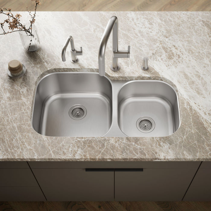 KOHLER K-3356 Undertone 35-1/4 undermount double-bowl kitchen sink