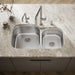 KOHLER K-3356 Undertone 35-1/4 undermount double-bowl kitchen sink