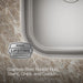 KOHLER Undertone 35-1/4 undermount double-bowl kitchen sink