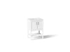 KOHLER K-33577-ASB Winnow 24" bathroom vanity cabinet with sink and quartz top
