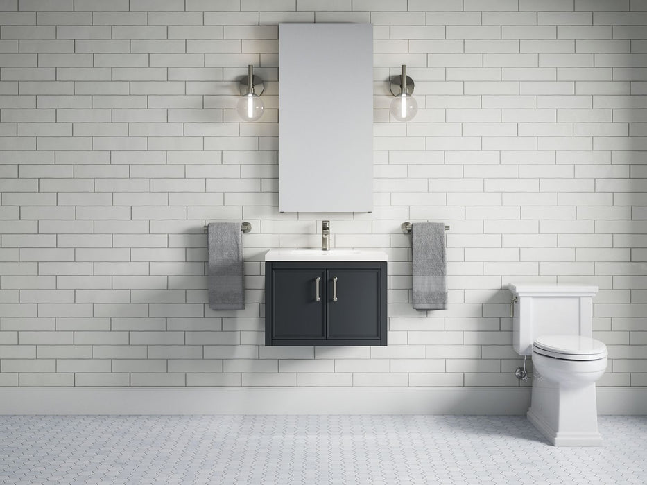 Kohler Winnow 24" bathroom vanity cabinet with sink and quartz top